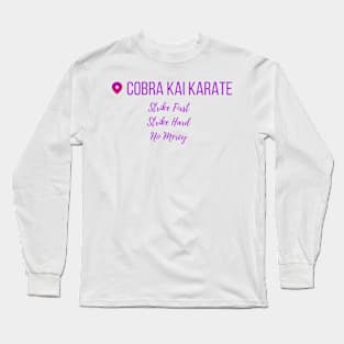 Copy of cobra kai karate position Long Sleeve T-Shirt